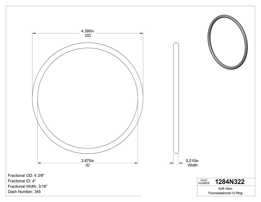 Technical drawing - 1284N322